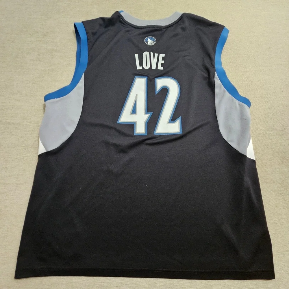 Adidas‎ Minnesota Timberwolves Kevin Love NBA Jersey Mens XXL Black Blue 7818A